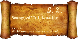 Somogyvári Katalin névjegykártya